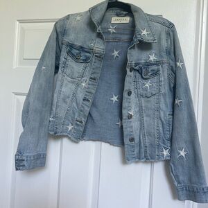 Eunina Star Embroidered Denim Jean Jacket (small)